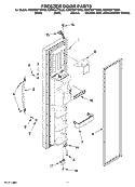 FREEZER DOOR PARTS Diagram and Parts List for KSRP25FTWH00  KitchenAid Refrigerator