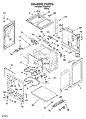 CHASSIS PARTS Diagram and Parts List for FES325RQ1  Roper Range