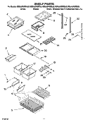 SHELF PARTS, OPTIONAL PARTS Diagram and Parts List for KBLA22KMSS00  KitchenAid Refrigerator