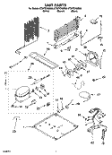 UNIT PARTS Diagram and Parts List for ET8FTEXMQ00  Whirlpool Refrigerator