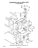 MAGNETRON AND AIR FLOW Diagram and Parts List for MW8400XL0  Whirlpool Microwave