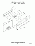 CONTROL PANEL PARTS Diagram and Parts List for KGRS205TBL4  KitchenAid Range