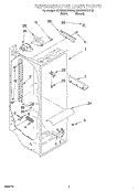 REFRIGERATOR LINER Diagram and Parts List for KSRS22KGWH03  KitchenAid Refrigerator