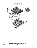 DISHRACK Diagram and Parts List for LUD2100X1  Whirlpool Dishwasher