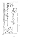 GEARCASE Diagram and Parts List for LA5550XPW3  Whirlpool Washer