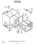 OVEN Diagram and Parts List for RE960PXKW1  Whirlpool Range