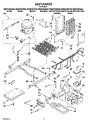 UNIT PARTS Diagram and Parts List for GS6NVEXST03  Whirlpool Refrigerator