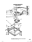 MACHINE BASE Diagram and Parts List for 6LA9320XTW0  Whirlpool Washer