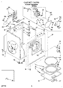 SECTION Diagram and Parts List for TEDL640BW0  Whirlpool Dryer