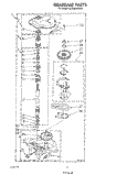GEARCASE Diagram and Parts List for 3LA5580XSW1  Whirlpool Washer