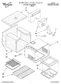 INTERNAL OVEN Diagram and Parts List for SF370PEWW5  Whirlpool Range