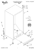 CABINET, LIT/OPTIONAL Diagram and Parts List for EV200NXJW00  Whirlpool Freezer