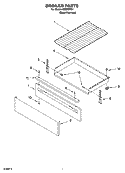 BROILER PARTS Diagram and Parts List for IGS365RS1  Whirlpool Range