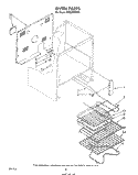OVEN , LITERATURE AND OPTIONAL Diagram and Parts List for RF350PXPW0  Whirlpool Range