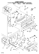 LINER Diagram and Parts List for KBRS36FKB00  KitchenAid Refrigerator