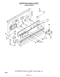 CONTROL PANEL Diagram and Parts List for RS610PXV1  Whirlpool Range