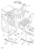 LINER, OPTIONAL Diagram and Parts List for 3VET18GKGW00  Whirlpool Refrigerator