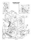 CABINET Diagram and Parts List for 3LG5701XSW0  Whirlpool Dryer