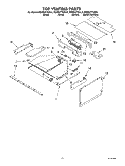 TOP VENTING Diagram and Parts List for KEMS377GBL4  KitchenAid Microwave Oven Combo
