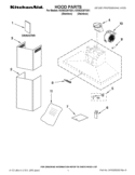 HOOD PARTS Diagram and Parts List for KXW2330YSS1  KitchenAid Range Hood
