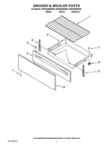 DRAWER & BROILER PARTS Diagram and Parts List for WFC340S0AB0  Whirlpool Range