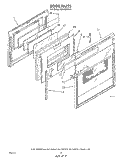 DOOR Diagram and Parts List for RS675PXV0  Whirlpool Range