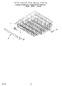 UPPER RACK AND TRACK Diagram and Parts List for KUDM24SEWH2  KitchenAid Dishwasher