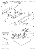 SECTION Diagram and Parts List for LER5636DW1  Whirlpool Dryer