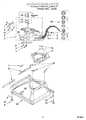 MACHINE BASE Diagram and Parts List for LXR9445JT0  Whirlpool Washer