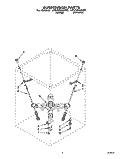 SUSPENSION Diagram and Parts List for LMV5243AN0  Whirlpool Washer