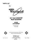 SECTION Diagram and Parts List for SC8430SRW0  Whirlpool Cooktop