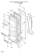 REFRIGERATOR DOOR Diagram and Parts List for 3XART700F00  Whirlpool Refrigerator