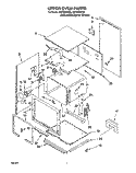 UPPER OVEN Diagram and Parts List for RB770PXYQ6  Whirlpool Wall Oven