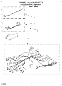 WIRING HARNESS Diagram and Parts List for KEBI171BBL1  KitchenAid Wall Oven