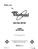 SECTION Diagram and Parts List for LE5700XSW0  Whirlpool Dryer