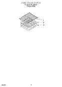 OVEN RACK, LITERATURE Diagram and Parts List for SF310PEAQ3  Whirlpool Range