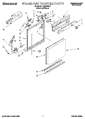 FRAME AND CONSOLE Diagram and Parts List for TUD7000Y0  Whirlpool Dishwasher