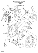 SECTION Diagram and Parts List for KEYE677BWH1  KitchenAid Dryer