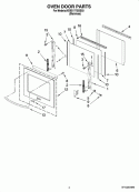 Part Location Diagram of W10174288 Whirlpool Door Hinge