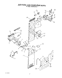 AIR FLOW AND RESERVOIR Diagram and Parts List for KSSS36DWX01  KitchenAid Refrigerator