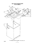 TOP AND CABINET , LITERATURE AND OPTIONAL Diagram and Parts List for LA7460XMW0  Whirlpool Washer