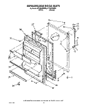 REFRIGERATOR DOOR, LIT/OPTIONAL Diagram and Parts List for ET18GKXXN00  Whirlpool Refrigerator