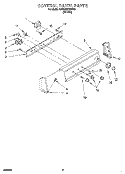 CONTROL PANEL Diagram and Parts List for KAWE667BWH0  KitchenAid Washer