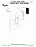 CONTROL PANEL PARTS Diagram and Parts List for WMH1163XVS1  Whirlpool Microwave