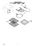 OVEN Diagram and Parts List for KERC500YBL0  KitchenAid Range
