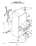 CABINET Diagram and Parts List for ET14DCXMWR1  Whirlpool Refrigerator
