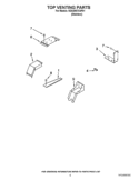 TOP VENTING PARTS Diagram and Parts List for KDSS907XSP01  KitchenAid Range