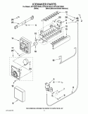 ICEMAKER PARTS Diagram and Parts List for KFFS20EYWH00  KitchenAid Refrigerator