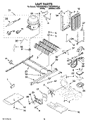 UNIT PARTS Diagram and Parts List for 7GS2SHEXPQ04  Whirlpool Refrigerator