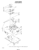 LATCH Diagram and Parts List for KEMS376TBL1  KitchenAid Microwave Oven Combo